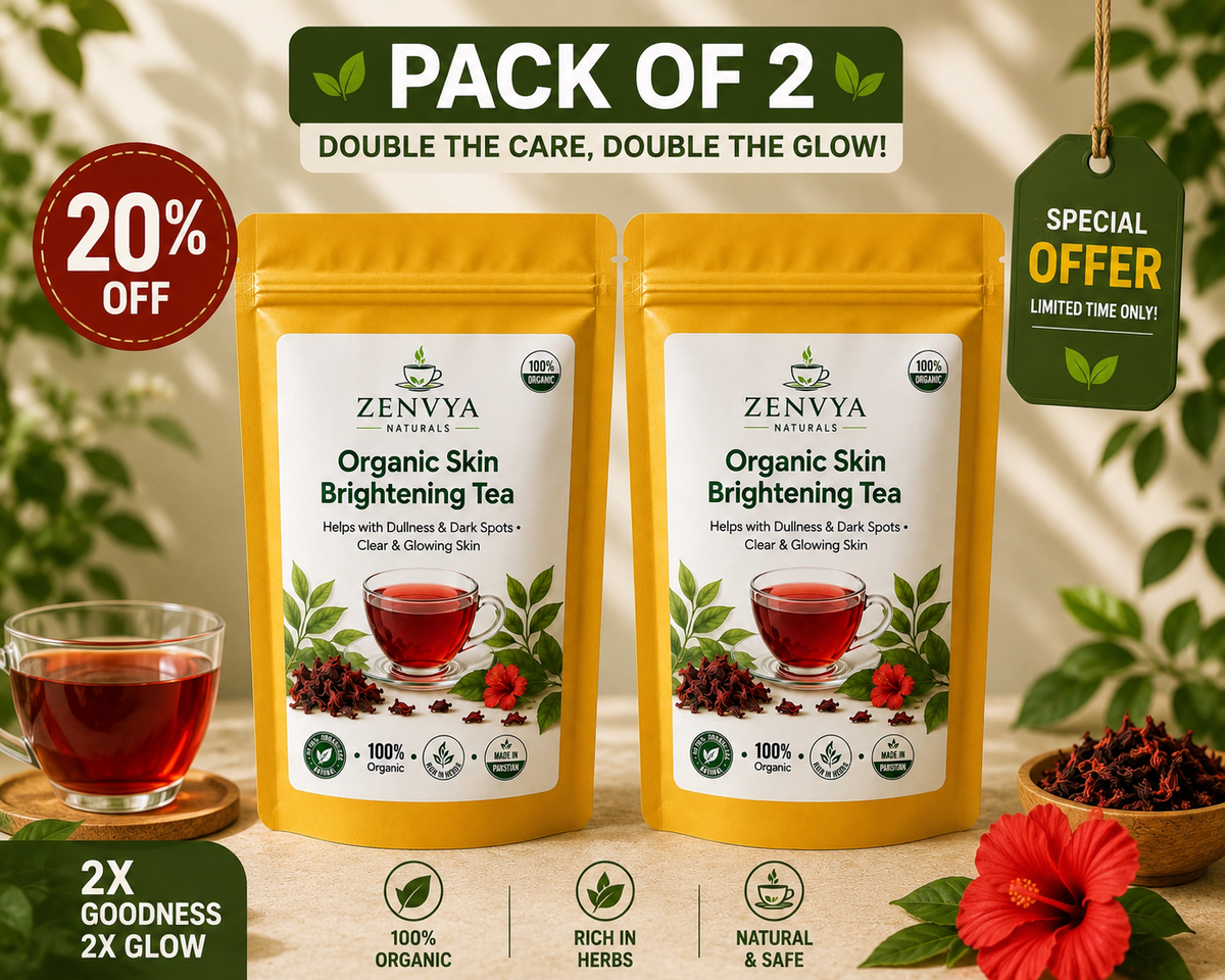 Herbal Skin Brightening Tea | Natural Glow Herbal Tea ( 2 Month Pack) 20% OFF