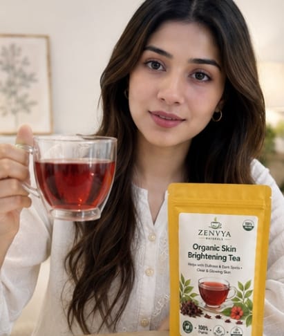 Herbal Skin Brightening Tea | Natural Glow Herbal Tea ( 1 Month Pack)
